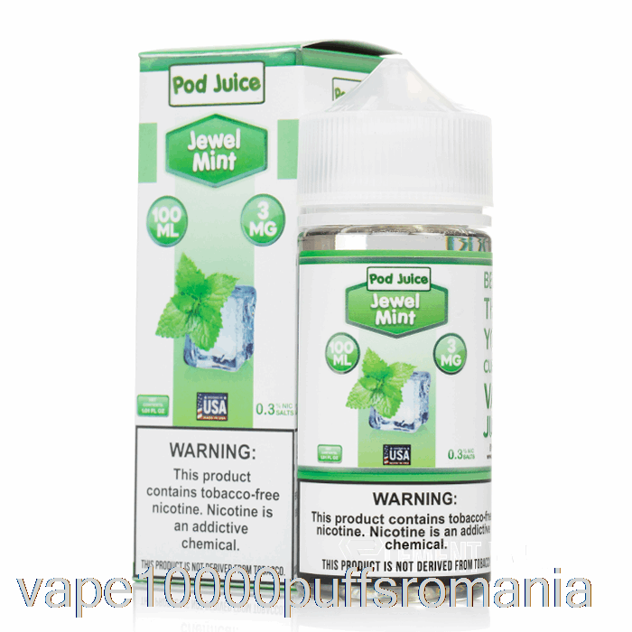 Vape Romania Jewel Menta - Suc De Pastaie - 100ml 12mg